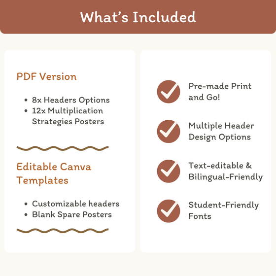 Multiplication Strategies Posters - Desert Neutrals Theme Classroom Decor - Miss Jacobs Little Learners