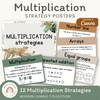 Multiplication Strategies Posters - Modern Jungle Theme Classroom Decor - Miss Jacobs Little Learners