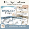Multiplication Strategies Posters - Modern Ocean Theme Classroom Decor - Miss Jacobs Little Learners