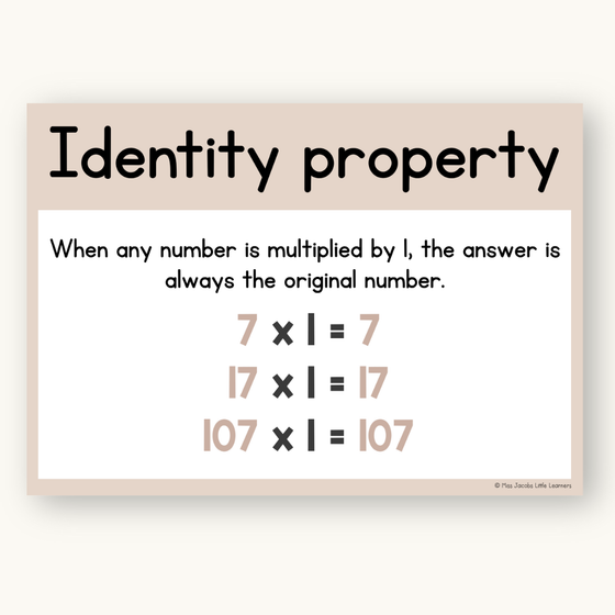 Multiplication Strategies Posters - Ombre Neutrals Theme Classroom Decor - Miss Jacobs Little Learners