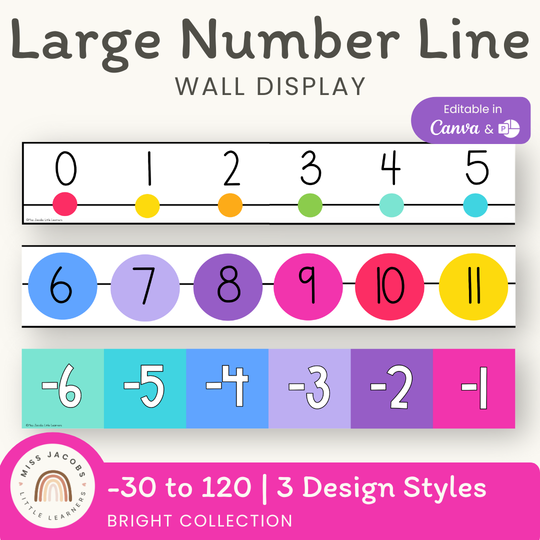 Number Line - Bright Theme
