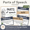 Parts of Speech Posters - Boho Plants English Classroom Decor - Miss Jacobs Little Learners