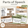 Parts of Speech Posters - Woodland Theme English Posters Classroom Decor - Miss Jacobs Little Learners