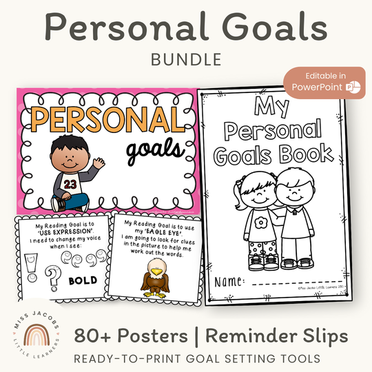 Personal Goal Setting Bundle - for Students