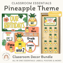  Pineapple Theme Classroom Essentials Decor Pack - Miss Jacobs Little Learners