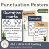 Punctuation Posters - Boho Plants English Classroom Decor - Miss Jacobs Little Learners