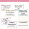 RACES Strategy Anchor Chart - Daisy Gingham Pastels English Decor - Miss Jacobs Little Learners