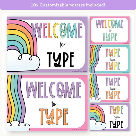 Rainbow Door Display Classroom Decor - Miss Jacobs Little Learners