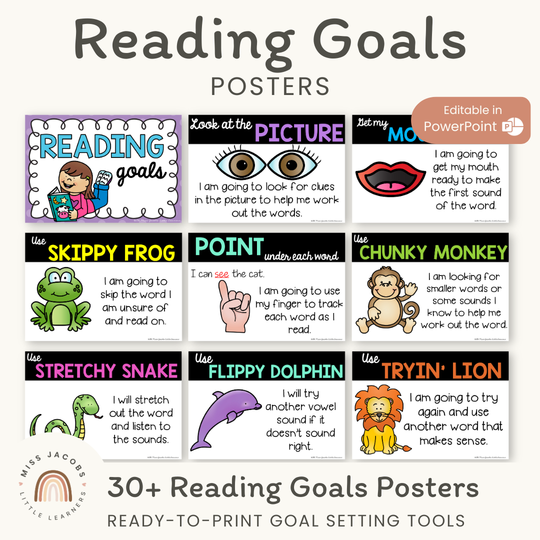 Reading Goal Posters