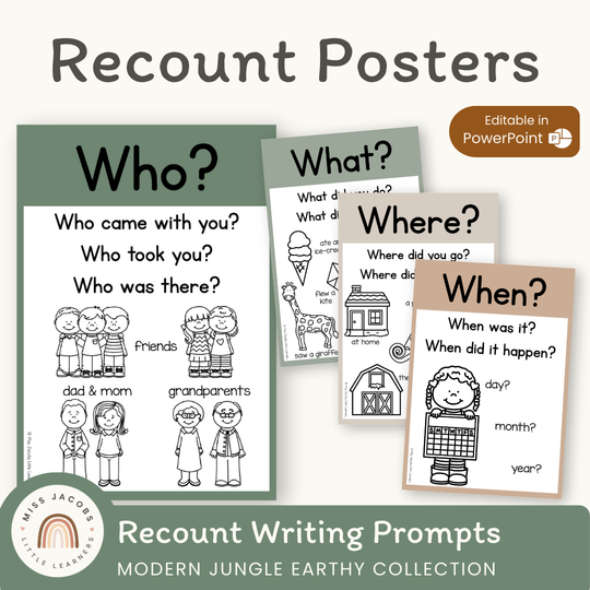 Recount Posters - Modern Jungle Earthy Decor