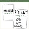Recount Posters - Modern Botanical Decor English Posters - Miss Jacobs Little Learners