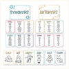 Synonym and Antonym Posters - Daisy Gingham Pastels English Decor - Miss Jacobs Little Learners