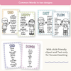 Synonym and Antonym Posters - Daisy Gingham Pastels English Decor - Miss Jacobs Little Learners