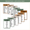Synonym and Antonym Posters - Modern Jungle Earthy English Decor - Miss Jacobs Little Learners