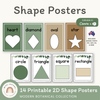 Shape Posters - Modern Botanical Classroom Decor - Miss Jacobs Little Learners