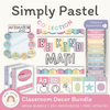 Simple Pastels Classroom Decor Bundle - Miss Jacobs Little Learners