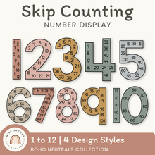  Skip Counting Large Number Display | Neutral Color Palette - Miss Jacobs Little Learners