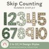 Skip Counting Large Number Display - Modern Botanical Decor - Miss Jacobs Little Learners