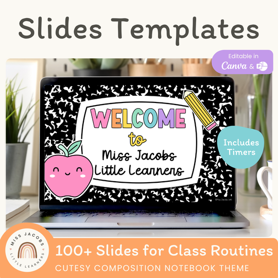 Google Morning Slides & PowerPoint Templates - Cutesy Classroom