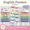 English Posters Reading and Writing Bundle - Pastel Theme - Miss Jacobs Little Learners