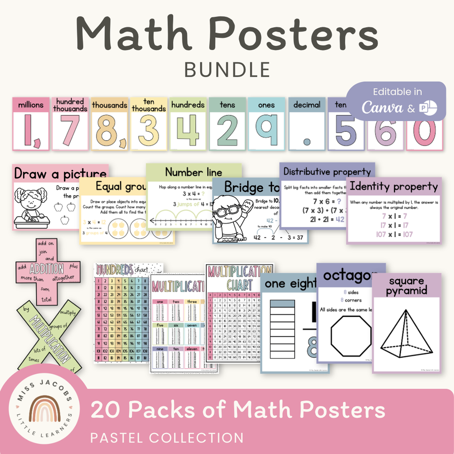 Math Posters - Miss Jacobs Little Learners