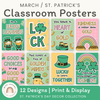 St. Patrick's Day Classroom Posters Bulletin Board Decor - Miss Jacobs Little Learners