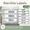 Sterilite Drawer Labels - Modern Botanical Decor - Miss Jacobs Little Learners