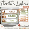 Sterilite 3 - Drawer Labels - Woodland Theme Classroom Decor - Miss Jacobs Little Learners