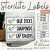 Sterilite Labels | Editable 3 Drawer Labels | Modern Botanical - Miss Jacobs Little Learners