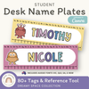 Student Desk Name Plates - Dreamy Space Classroom Decor - Miss Jacobs Little Learners