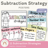 Subtraction Strategies Posters - Pastel Classroom Theme - Miss Jacobs Little Learners