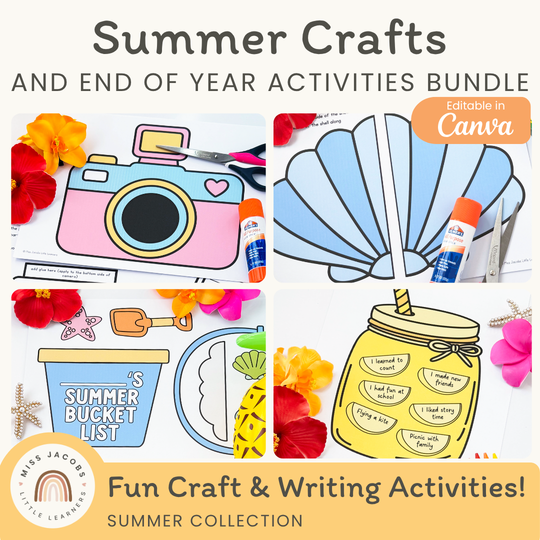 End of Year Activities & Summer Crafts Bundle