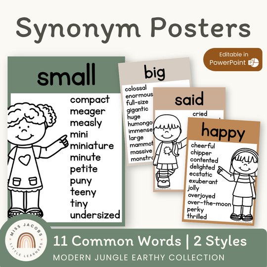 Synonym Posters - Modern Jungle Earthy Decor