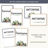 Synonym and Antonym Posters - Boho Plants English Decor - Miss Jacobs Little Learners