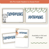 Synonym and Antonym Posters - Cute Jungle Animals English Decor - Miss Jacobs Little Learners