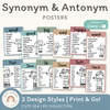 Synonym and Antonym Posters - Cute Sea Life English Decor - Miss Jacobs Little Learners