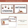 Synonym and Antonym Posters - Desert Neutrals English Decor - Miss Jacobs Little Learners