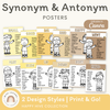 Synonym and Antonym Posters - Happy Hive English Decor -  Miss Jacobs Little Learners
