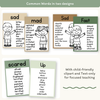 Synonym and Antonym Posters - Modern Botanical English Decor - Miss Jacobs Little Learners