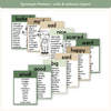 Synonym and Antonym Posters - Modern Botanical English Decor - Miss Jacobs Little Learners