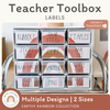 Teacher Toolbox Labels | Earthy Rainbow Theme - Miss Jacobs Little Learners