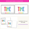 Telling Time and Clock Posters - Bright Math Decor - Miss Jacobs Little Learners