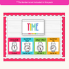 Telling Time and Clock Posters - Bright Math Decor - Miss Jacobs Little Learners
