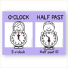 Telling Time and Clock Posters - Bright Math Decor - Miss Jacobs Little Learners