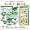 Turtle Theme Classroom Essentials Decor Pack - Miss Jacobs Little Learners