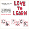 Valentine’s Day Bulletin Board Letters - Composition Notebook Classroom Decor - Miss Jacobs Little Learners