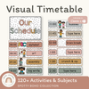VISUAL TIMETABLE | SPOTTY BOHO | EDITABLE - Miss Jacobs Little Learners