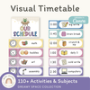 Visual Timetable Daily Schedule - Dreamy Space Classroom Decor - Miss Jacobs Little Learners
