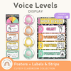 Voice Levels Chart - Cutesy Classroom Decor - Miss Jacobs Little Learners