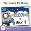Welcome Posters - Dreamy Space Classroom Decor - Miss Jacobs Little Learners